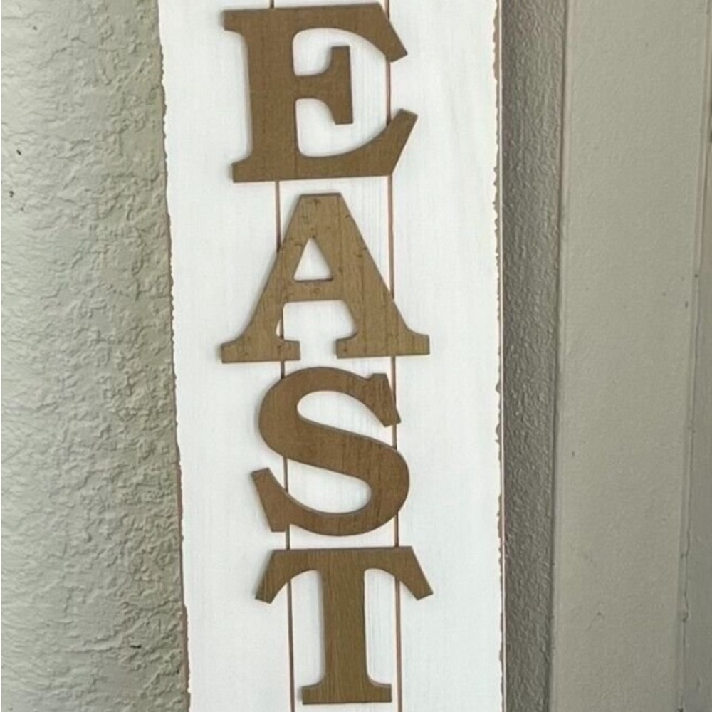 Happy Easter Vertical Wood Wall Decoration Home Patio Easter Decor Holiday Gift